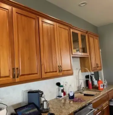 Kitchen Cabinet painting services-before-1