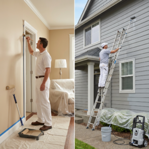 Interior vs Exterior Painting Expertise