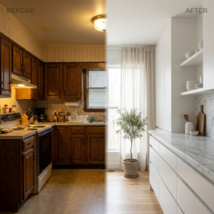 Kitchens Often Start to Feel Dark or Outdated