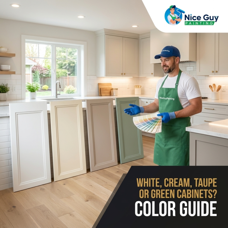 White, Cream, Taupe or Green Cabinets